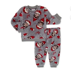 The Elf on the Shelf Baby Christmas Faux Sherpa Top and Joggers